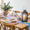 thumbnail image 5 of Round Placemats Set of 4 Pink Tie-Dye Art Place Mats Washable Woven Placemat Abstract Boho Dyeing Circle Braided Table Mat for Kitchen Dining Table Party Home Decor 15 Inch, 5 of 8