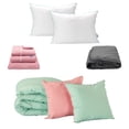 thumbnail image 1 of Set de Edredon Doble Vista Couzy Rosa-menta+ Sabanas Royal + Protector Lux + Almohada Royal Twin, 1 of 7
