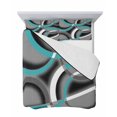 thumbnail image 7 of Turquoise Geometric Twin Size Down Alternative Comforter, Lightweight Comforter Quilt Bedding Set with Pillow Shams Grey Classic Abstract Lines Striped All Seasons Bed Comforter Duvet Insert 68"x86", 7 of 7