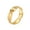 Gold, variant on Unisex Stainless Steel Creative Simple Hip Hop 6MM Matte Geometric Braided 2- Color Wavy Shaped Biker Ring Gold Size 12
