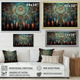 thumbnail image 4 of Designart Art Mural Encadré Attrape-Rêves, Folklore Attrape-Rêves Bleu, Décor Mural Encadré Attrape-Rêves, Art Mural Traditionnel Blanc Teal, 32x24 Pouces Cadre Couleur Blanche, 4 of 5