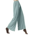 thumbnail image 4 of Utoimkio Women's Wide Leg Flowy Lounge Pants High Waisted Casual Loose Summer Pants for Women, 4 of 7