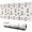 White Cow Strawberry, variant on Long Mouse Pads for Desk,White Cow Milk Strawberry Pattern Desk Mats on Top Of Desks, Desk Mouse Pad Extra Large with 3mm Non-Slip Base and Stitched Edge for Gaming,Office,Work,Home 31.5"x11.8"
