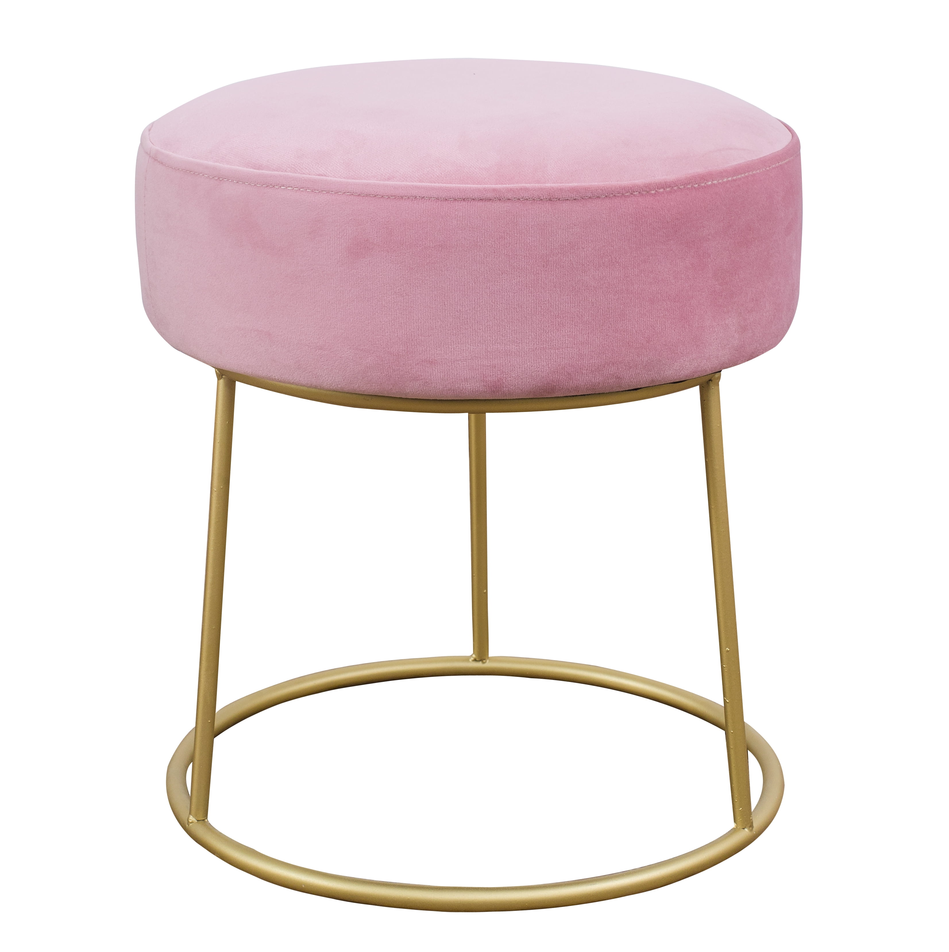 vanity stool blush pink