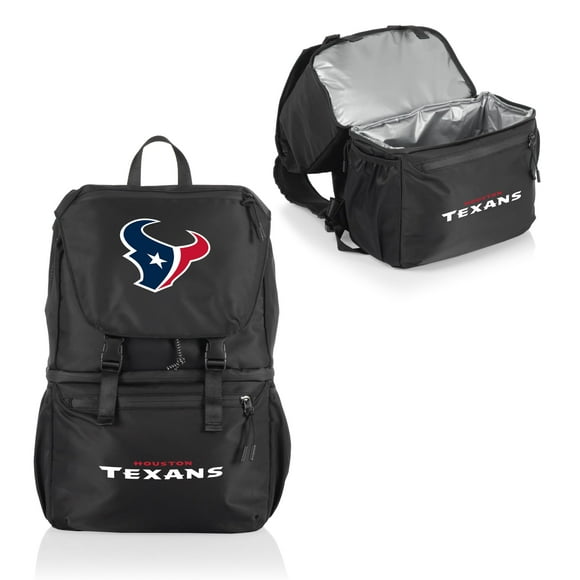 PICNIC TIME NFL Houston Texans Tarana Backpack Cooler Made with Recycled Material, Soft Cooler Backpack, Upcycled Cooler Bag, (Carbon Black)