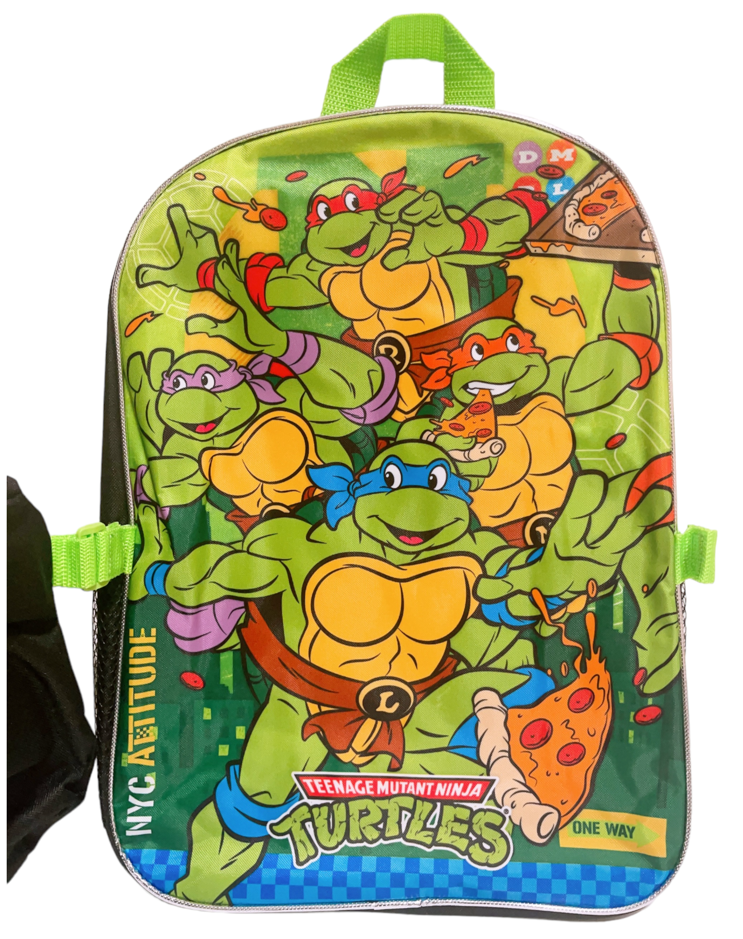 Nickelodeon Ninja Turtle Boys 16" Large Backpack With Lunch Bag Set- A25117