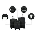 thumbnail image 2 of Set de equipaje Wrangler Smart Black de 20 pulgadas con portavasos y USB, 2 of 6