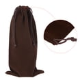 thumbnail image 4 of Unique Bargains 30x15cm Microfiber Pouch, 3Pcs Soft Storage Drawstring Gift Bag, Brown, 4 of 5