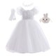 thumbnail image 1 of 2023 niños largo blanco elegante vestido de princesa niñas flor vestido de fiesta ropa de bebé fiesta de cumpleaños boda noche niños Vestidos6-7T (etiqueta 130) Gao Jinjia LED, 1 of 2