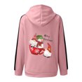 thumbnail image 4 of Pntutb Mujeres Casual Manga larga Bolsillo Suelto Navidad Impreso Cremallera Medio y largo tops Sudaderas con capucha Blusa de mujer Pntutb Pntutb-682, 4 of 6