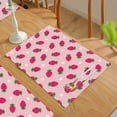 thumbnail image 3 of Strawberry Placemats Set of 6, Strawberry Place Mats Table Mats for Kitchen Dining Table Kitchen Decor Linen 12x18 Inch, 3 of 6