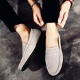 thumbnail image 4 of Men's Casual Loafers Slip On Leather Shoes Lightweight Driving Shoes Moccasins Classic Penny Loafer Flats Boat Shoes Big Size, 4 of 10
