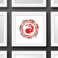 thumbnail image 2 of Gallery Pops Magic The Gathering - Red Mana Icon Wall Art, White Framed Version, 12" x 12", 2 of 5