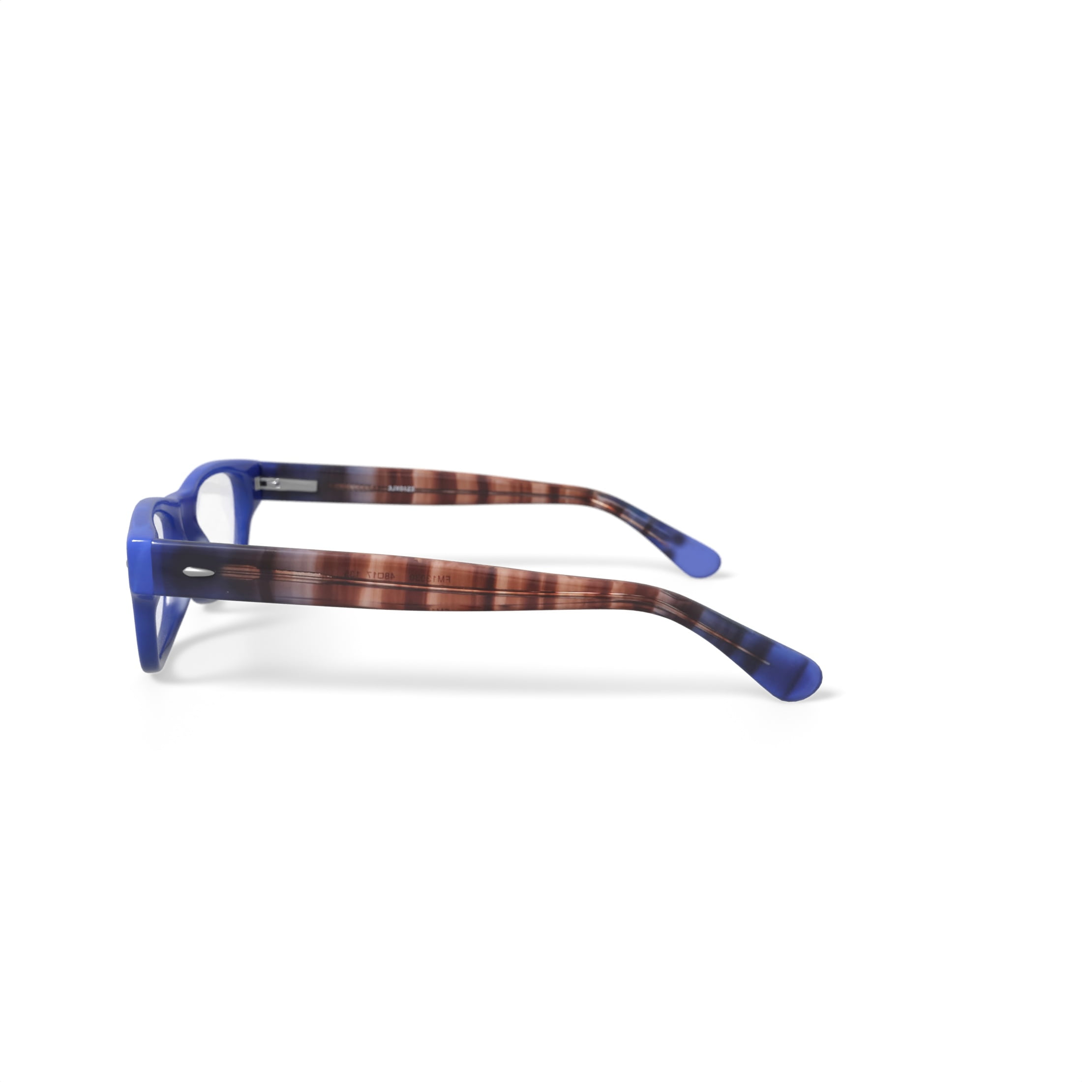 Walmart Youth FM13030 Square Prescription Eyeglasses with Case, Blue/Brown