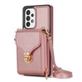 thumbnail image 2 of ELEHOLD Crossbody Wallet Case for Samsung Galaxy A53 5G,Premium Leather Case with Card Holders Zipper Pocket Metal Snap Stand Function Detachable Shoulder Strap Luxury Case for Women,Rosegold, 2 of 7