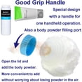 thumbnail image 3 of Contenedor de almacenamiento de polvo para el cuerpo, estuche grande para polvo para después del baño, de 3,5 pulgadas, caja para polvo para el cuidado del bebé, para la cara y el cuerpo, co, 3 of 5