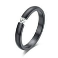thumbnail image 3 of Bague en Acier Inoxydable pour Femmes, Bague de Fiançailles, 3mm, 3 of 6