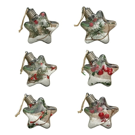 

Citystores Christmas LED Ornaments Luminous Increase Atmosphere with Rope High Brightness Hanging Decorative Plant Transparent Christmas Tree Decorations for Christmas