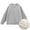 Light Gray, variant on Boys Sweatshirts, Youth Junior Lightweight CrewâNeck Pullover, Solid Color Long Sleeve Casual Loose Fit Top for School Outdoor Daily Wear, 1pc, Sizes 130â180