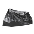 thumbnail image 4 of Cubierta de lluvia para bicicleta, cubierta antipolvo para bicicleta, impermeable, útil y duradera, cubierta de almacenamiento para bicicleta de carre Fino 230g Negro, 4 of 8
