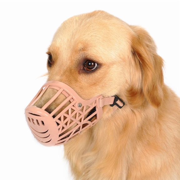 Basket Dog Muzzle for Medium Small Dogs, Cage Muzzles to Prevent Biting Chewing Licking Scavenging, Mouth Cover with Adjustable Strap for Vet Visits, Grooming, Walking (Size 2)