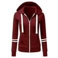 thumbnail image 2 of Women Winter Autumn Coat Leisure Overcoat Button Down Outwear Mid Length Jacket, 2 of 4