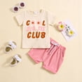 thumbnail image 2 of Toddler Girls Outfit Short Sleeve Floral Prints Tops And Shorts 2Pcs Outfits Clothing Sets,Size 2 Years-3 Years, 2 of 4