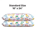 thumbnail image 2 of Imaginarium Memory Foam Fun Pillow for Kids and Adults with Cool-to-the-Touch Cover, Standard/Queen, Dog Bones, 2 pack, 2 of 7