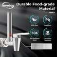 thumbnail image 3 of iSpring Sight Glass Spigot with A Clear View Water Level, Compatible with Berkey® and Waterdrop® Gravity-Fed Water Filtration System, Stainless Steel Food-Grade Material, 3 of 5