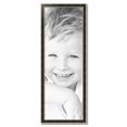 thumbnail image 2 of ArtToFrames 15" x 43" Black Panel With Silver Lip Picture Frame, 15x43 inch Multi Wood Poster Frame (WOM-5093), 2 of 7