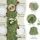 thumbnail image 3 of Juego de 6 manteles de mesa AGIRL de color verde salvia, 300 x 9 cm, 3 of 7
