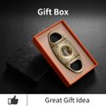 thumbnail image 5 of SkyAuks V-Cut Cigar Cutter, Sharp Blade Stainless Steel Carved Cigar Guillotine Scissors with Gift Box(Color:Gold), 5 of 6