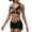 A-Pink544, variant on XIAONU Womens Floral Print Halter High Waist Bikini Set With Board Shorts Sleeveless V Neck Two Piece Swimsuit Stretchy Tropical Beach Swimwear