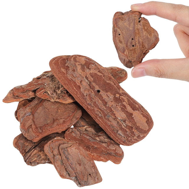 WEUVEB 1 Pack Snake Bark Bedding Pine Bark Brown Natural for Terrarium Decor