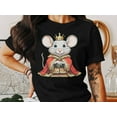 thumbnail image 2 of Funny King Mouse Rat Hamster Animal Lover Gift for Men Women T-Shirt King Mouse Rat Hamster Birthday Holiday Presents Tshirt, 2 of 10