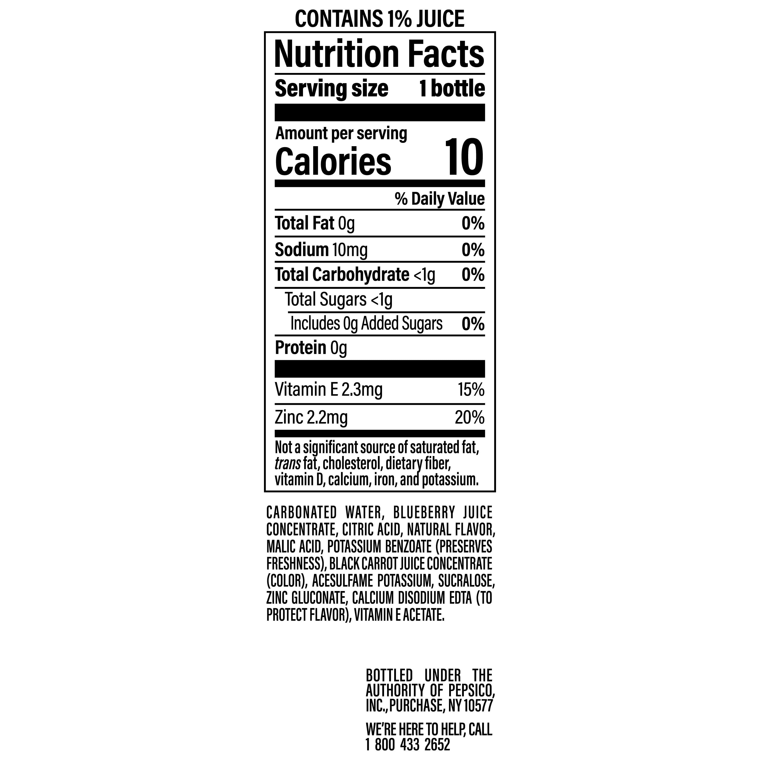 Bubly Burst Sparkling Water Triple Berry 16.9 Fl Oz