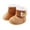 Coffee, variant on Cethrio Toddler Boots for Boys and Girls Fleece Winter Casual Coffee Boots Size 0-6 Months