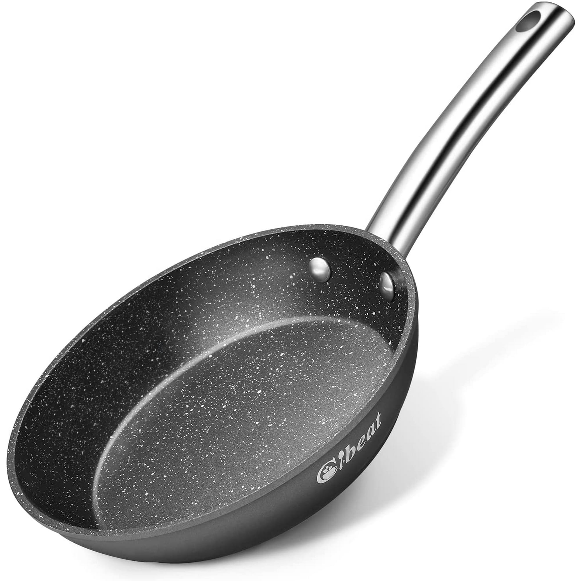 Nonstick Frying Pan with Lid for Cooking, Clatine Omelette Pan