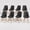Black, variant on VECELO Dining Chairs Set of 8, Mid-Century Dining Chairs, PU Leather Upholstered Seat & Back with Solid Wood Legs and Cushion, Armless Kitchen Chairs, Non-Slip Feet, White