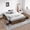 Brown, variant on Merrland Queen Size Metal Bed Frame, 18" Platform Bed with Large Under-Bed Storage Space, Noise-Free, Easy Assembly, Black