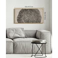 thumbnail image 4 of SHENIFY Farmhouse Vintage Wall Art Set Gray Wood Tree Ring Spirals Nature Abstract Drawings Rustic Modern Art Decor for Batchroom kitchen Hanging Decoration 8x16in Natural Framed, 4 of 5