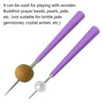 thumbnail image 5 of Convenient Tipped Bead Reamer 4 Pcs Burr Beading Hole Enlarger Tool for Remove Burrs Enlarge Holes, 5 of 9