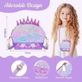 thumbnail image 2 of Belle&Birdie Mermaid Purse for Girls, Little Girl Purse with 6pcs Dress Up Jewelry Set Pretend Play Kids Accessories, Birthday Mermaid Toys for Girls, Kids,Toddler, 2 of 7