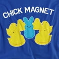 thumbnail image 2 of Easter Chick Magnet with Bunny Unisex Adult Long-Sleeve T Shirt, Royal, 3X-Large, 2 of 3