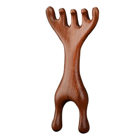 Five Touch Therapy Comb Five-Claw Meridian Massage Comb Therapy Brush Golden Sandalwood Massage Claws Scraping Tools Massagers Brushe(Brown 5.12*2.17in)from ANMUYUM