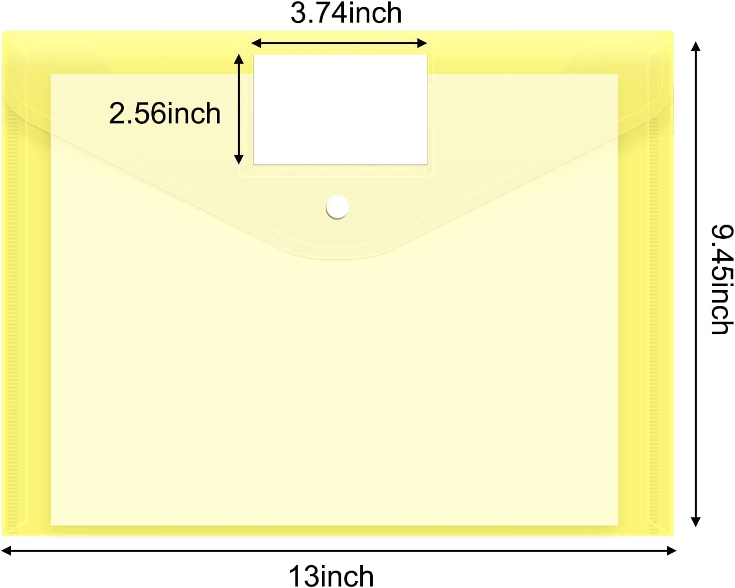 ED 30pcs Plastic Envelopes Poly Envelopes, Document Folders with Snap Button Closure, Letter Size, A4 Size with Label Pocket for School Home Work Office Organization, 6 Colors