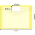thumbnail image 2 of 48pcs Plastic Envelopes Poly Envelopes, Clear Document Folders with Snap Button Closure, Letter Size, A4 Size with Label Pocket for School Home Work Office Organization, 5Colors, 2 of 7