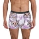 thumbnail image 1 of Fotbe Owl And Floral Calzoncillos Tipo Boxer con Bolsa de Soporte Total para Hombre, X-Temp Fresco, Transpirable y de Secado Rápido-Large, 1 of 5