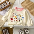 thumbnail image 5 of Toddler Girls 4 Packs Long Sleeve Tee Shirts,100% Cotton Casual Crewneck Graphic T-Shirt 2-5T, 5 of 6