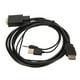 thumbnail image 4 of Cable adaptador de interfaz multimedia VGA a HD con alimentación y sonido para computadoras de escritorio, portátiles, PC, monitores, proyectores, 4 of 5